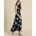 thumbnail image 3 of Moomaya Halter Neck Fit And Flare Maxi Dress, Summer Resort Dress For Women, 3 of 8
