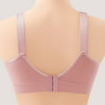 thumbnail image 4 of Bigersell Cotton Bras for Women Plus Size Full-Coverage Wireless Bras Ladies Push up Bra No Underwire Female Padded Bra Style-D35, Female Comfort Strap Soft Lace Padded Bralette Y-2-Pink XXL, 4 of 4