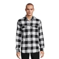 thumbnail image 4 of George Men's Long Sleeve Flannel Shirts, 2-Pack, Sizes S-2XL, 4 of 5