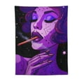 thumbnail image 5 of RUIYC Trippy Tapestry Hippie Tapestries Girl Wall Tapestry for Bedroom Trippy Wall Decor Purple Tapestry Wall Hanging Smoking Tapestrys, 5 of 7