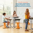 thumbnail image 3 of ECR4Kids Twist Active Wobble Stool, 18in Seat Height, Classroom Furniture, Orange, 3 of 9