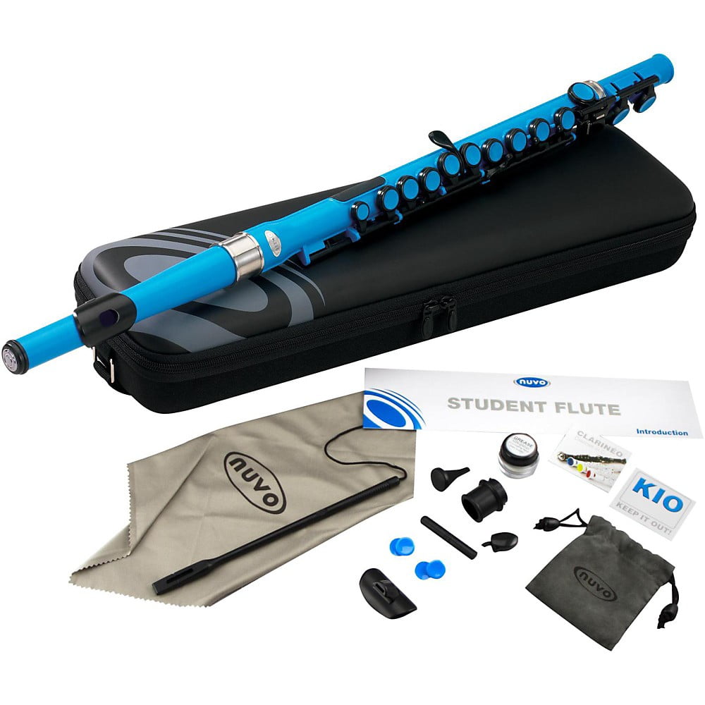 Nuvo Student Plastic Flute Kit Electric Blue