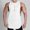 White, variant on WAVSUF Summer Sports Tank Tops for Mens Quick Dry Vest Muscle Gym Undershirts Tank Printed Round Neck Sleeveles Pullover Black Size M