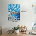 thumbnail image 2 of Gaeub Greek Island Windmills Painting Print Canvas Wall Art for Bathrooms Bedroom,Wall Decor,Framed Artwork for Wall,Modern Wall Decorations Prints Picture,Home Decor Wall Pictures 30" x 40", 2 of 8
