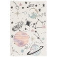 thumbnail image 2 of SAFAVIEH Carousel Kids Planets and Stars Area Rug, Ivory/Orange, 2' x 3', 2 of 11