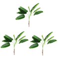 thumbnail image 3 of 3 Pcs Home Decor Banana Leaf Wall Hanging Realistic Leaf Banquet 80x13cm Green, 3 of 7