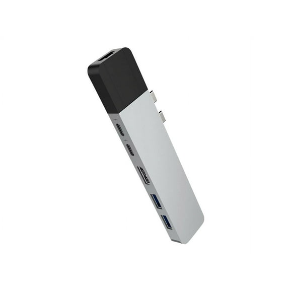 HyperDrive Net 6-in-2 Hub - Docking station - USB-C x 2 - HDMI - 1GbE