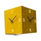 thumbnail image 2 of Reloj de pared de esquina, reloj para interior y exterior, reloj de salón, reloj de pared moderno de fácil lectura. amarillo, 2 of 9