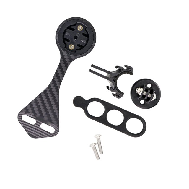 Baohd Versatile Out Front Mount for Bike Computer Reliable and Sturdy Stem Holder Carbon Fiber Length 120mm 1Set