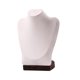 thumbnail image 4 of Soporte para busto con cadena para exhibición de collares, organizador de joyas, adorno para maniquí para sala de estar, dormitorio, vitrina, encimera Terciopelo beige, 4 of 8