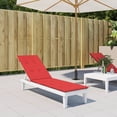 thumbnail image 1 of vidaXL Coussin de Chaise Longue Rouge (75+105)x50x4 cm, 1 of 5