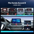 thumbnail image 2 of Estéreo de coche AINAVIGO 5G WiFi de 10,2 pulgadas con CarPlay Android Auto Honda Accord 2008-2013, 2 of 6