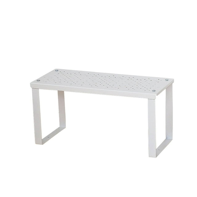 Hbdhejl Cabinet Organizer Shelf Kitchen Counter Shelves Kitchen Storage Rack Stackable Expandable Metal And Engineered White Self Assembly Rack Cabinet Shelf Organizers