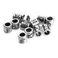 thumbnail image 3 of 60 piezas mezcladas de aleación de plata antigua 12 constelaciones de gran agujero espaciador sueltas para abalorios artesanales pulseras DIY perfecl Cuentas espaciadoras de orificio grande, 3 of 8