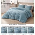 thumbnail image 5 of Chezmoi Collection Breeze 2-Piece 100% Cotton Muslin Twin XL Comforter Set, Lake Blue Soft Washed Cotton Gauze Comforter, Lightweight Breathable Bedding for All Season, 5 of 9