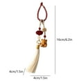 thumbnail image 3 of YOHAVEN Tassel Car Pendant, Elegant Woven Keychain for Rearview Mirror, Stylish Plastic Car Charm, Unique Bag & Vehicle Interior Decoration Gift, 3 of 6