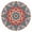 Mandala046, variant on 44in Round Tablecloth with Elastic Edge, Waterproof Fitted Table Cover for 36-44" Tables, Floral Theme Polyester Reusable Table Cloths Wipe Clean for Picnic, Dining, Outdoor Use and Party Decor