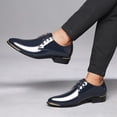 thumbnail image 2 of YUEHUA Men's Oxford Formal Dress Shoes Business Comfortable Classic Lace Up Shoes, 2 of 10