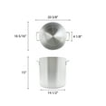 thumbnail image 2 of Excellante 50 quart Aluminum stock pot, 6mm heavy duty, comes in each, 2 of 2