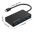thumbnail image 2 of Tipo-C a USB3.0 Cable Hub 4 puertos USB Splitter Expansión Adaptador para computadora portátil de escritorio sidaley EL4899-00B, 2 of 2
