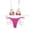 Pink, variant on Bikini Sets for Women 2 Piece Fruit Print Bikini Set Graphic Halter Swimsuits Tie Side Bathing Suit