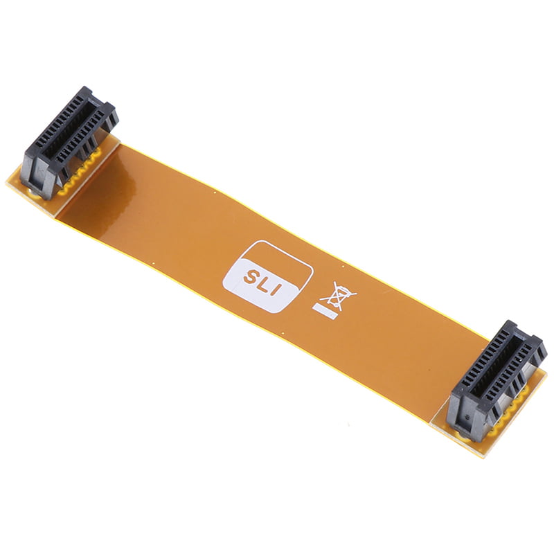 1Pc Flexible 80mm SLI Bridge PCI-E Cable Video Card Connector ES