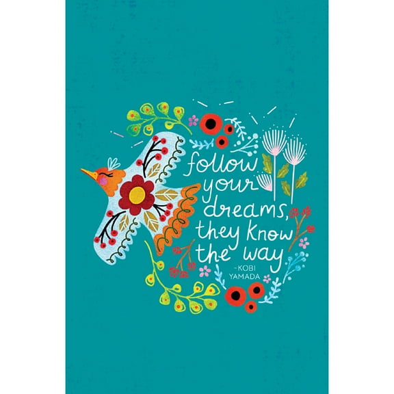 Tree-Free Greetings Just Because Greeting Card 12 Pack, 100% Recycled Paper, 4x6, Know the Way (FS69149)