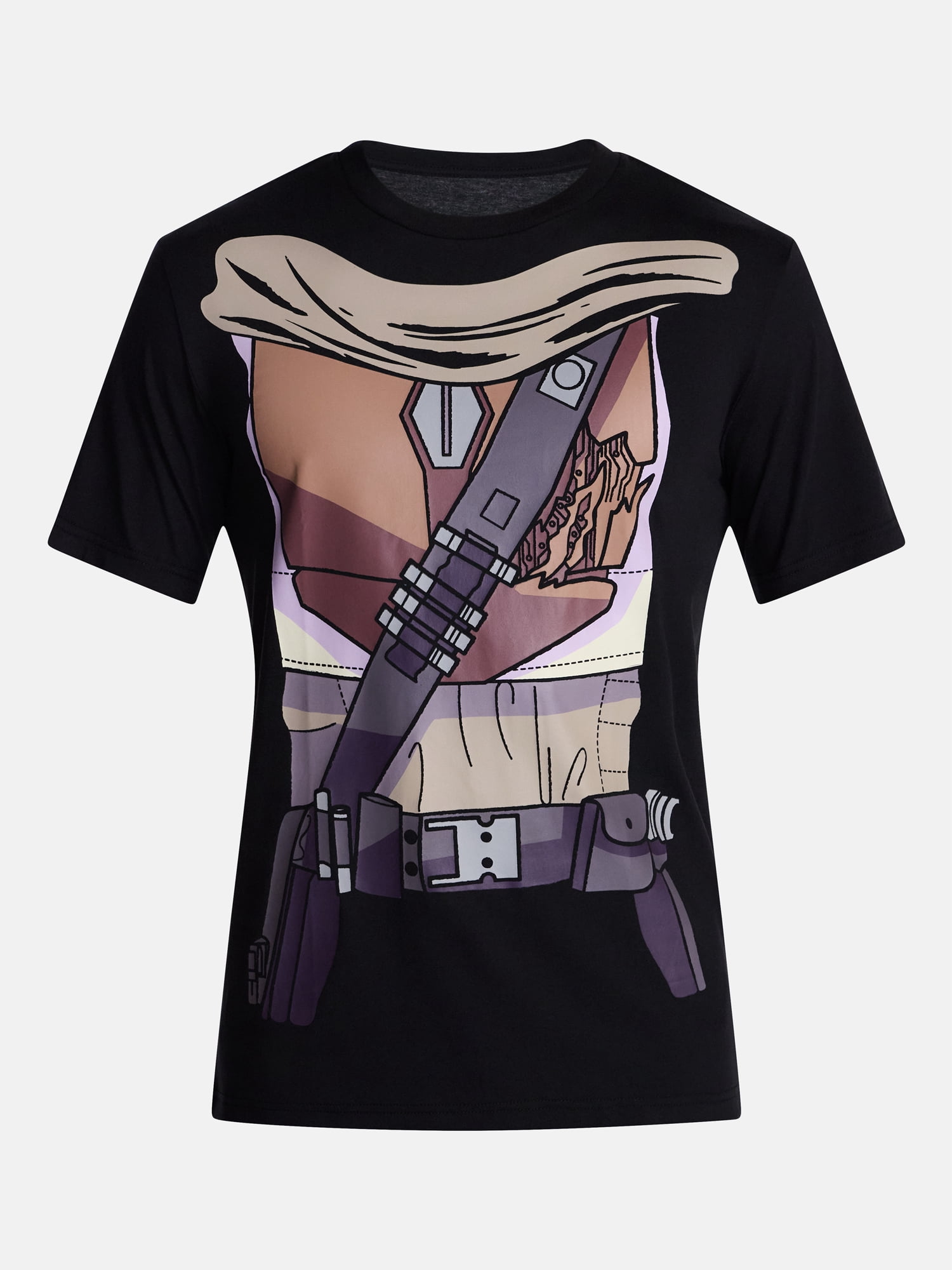 Star Wars Men's and Big Men's Mandalorian Graphic Cosplay Tee and Beanie Set, 2-Piece, Sizes XS-3XL