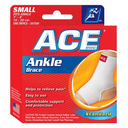 Ace Ankle Brace Of Size 7 8 Inches, Small, 7300 1 Ea Walmart