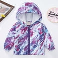 thumbnail image 5 of Curuila Toddler Girls Coat Long Sleeve Stars Print Hooded Zipper Jacket For Girls Lightweight Comfort Outerwear Size 3-4 Years, 5 of 8