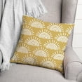 thumbnail image 3 of Creative Products Yellow Sun Pattern 18 x 18 Spun Poly Pillow, 3 of 3
