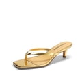 thumbnail image 1 of Sandalia DREAM PAIRS Tacones Kitten Dorados Tacón Bajo 5 cm, 1 of 8