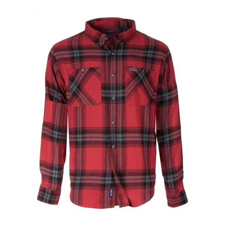 Men's Full Swing Cotton Flannel Button-Down Shirt