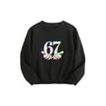 thumbnail image 4 of 67 Hoodie OdeJous 6 7 Meme Six Seven Sweatshirt Ice Cream Drip Long Sleeve Oversized Casual Fashion Graphic Pullover Tops 90cm, 4 of 5
