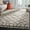 Grey/Dark Grey, variant on SAFAVIEH Casablanca Branson Aztec Shag Area Rug, Ivory/Light Grey, 6' x 9'