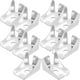 thumbnail image 4 of 10 clips metálicos para estantes de armarios y archivadores, soportes resistentes para estanterías., 4 of 7