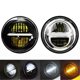 thumbnail image 2 of Retro Motorcycle 5.75 Inch LED Headlight Headlamp for White, 2 of 5