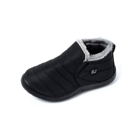 

Harsuny Womens Men Waterproof Winter Snow Boots Warm Lined Slip On Outdoor Shoes
