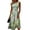 Multicolor, variant on Butterfly & Floral Print Sleeveless Midi Dress for Women - Elegant Round Neck A-Line Sundress with Ruched Waist, Flowy Summer Garden Tea Party Vacation Gown Pink XL