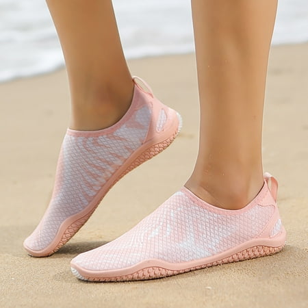 

Sneakers Women Breathable Non Slip Beach Shoes Mesh Pink 42