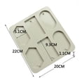 thumbnail image 2 of Silicone Soap Molds 6 Cavities Silicone Baking Mould Rectangle Ellipse Hexagon Mould For DIY Soap Candle Chocolate Candy Ice GREY, 2 of 8
