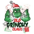 thumbnail image 2 of Womens The Grinch Old Grinchy Claus Graffiti T Shirt, 2 of 3