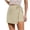 Beige, variant on Purcolt Women's Wrap Skort with Built-In Shorts, High Waist Pull-On Mini Length A-Line Athletic Shape Lightweight Stretch for Tennis Golf and Everyday Wear