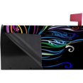 thumbnail image 3 of Coolnut Mailbox Cover Abstract Feathers Post Mail Box Cover Magnetic Mail Wraps Cover Oversize 25.4" L x 20.78" W, 3 of 5
