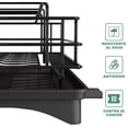 thumbnail image 3 of Escurridor de Platos de 2 Niveles, Escurridor de Acero Inoxidable para Encimera, con Bandeja de Drenaje, Soporte para Cubiertos y Tazas, Incluye Tapete de Secado Adicional, 3 of 9