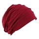 thumbnail image 5 of holgada de punto Unisex de ligero Slouchy sombrero elástico, gorro suave del sueñ pérdida del cabello, cáncer, quimio-5 colores - Rojo violáceo Rojo Sunnimix Gorra Beanie Slouchy, 5 of 8