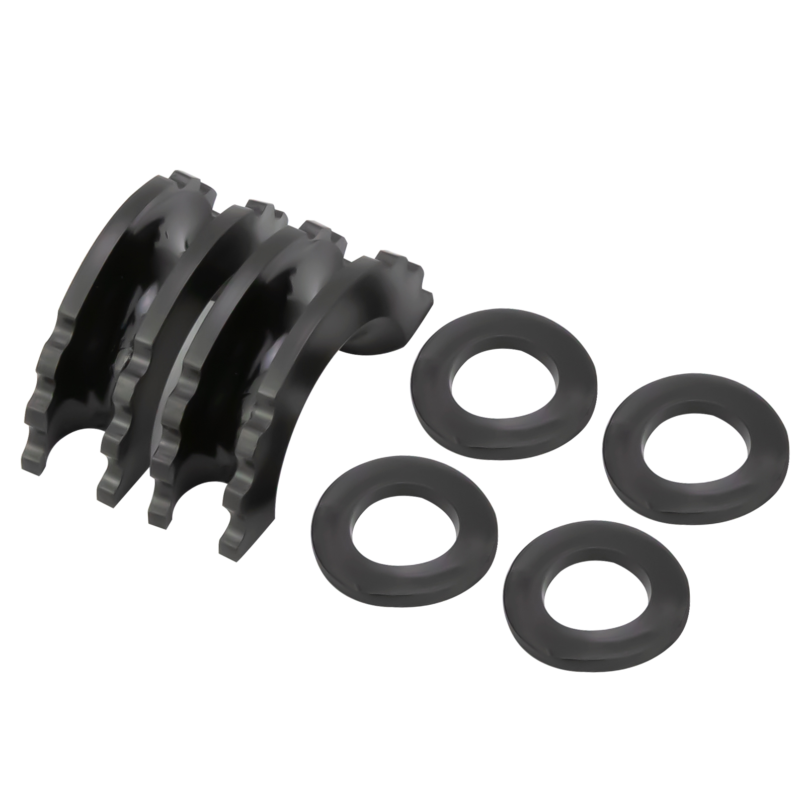 YOMTOVM D Ring Shackle Isolators Washers Kit 2 Rubber Shackle Isolators and 4 Washers Fits 3/4