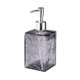 thumbnail image 2 of Dispensador de jabón de vidrio texturizado, botella recargable de jabón líquido para manos con bomba para baño, cocina, gel de ducha, champú, loción, 17.8x7 cm, 2 of 7