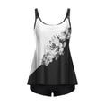 thumbnail image 4 of Buigttklop Swimsuits for Women Two Piece Bathing Suits Floral Print Tank Tops with Boyshorts Swimming Suits, 4 of 5
