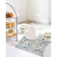 thumbnail image 7 of Blue Yellow Floral Spring Dish Towels Set,Waffle Weave Kitchen Towels 4 Pieces,Summer Botanical Pastoral Green Microfiber Hair Face Bath Tea Towel Absorbent Quick Drying Cleaning Dish Cloths,12"x12", 7 of 7